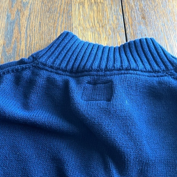St John's Bay Men’s Navy Blue Quarter Zip Up Sweater Size XXL Long Sleeves - Picture 11 of 13